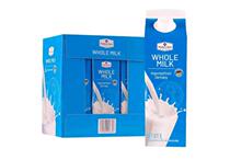 2 boxes of German imported Sam whole fat milk 1L*6 X2 boxes packed in full box