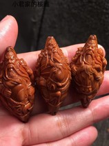 Riding Great Knife Guan Olive Nuclear Text Playing Handstring Mens Disc Play Pure Handmade Boutique Nuclear Sculpted Olive Hu Single Seed Pendant