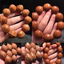 Iron nuclear olive nuclear hand string Suzhou Zhoushan boutique nuclear sculptures with shark back pure handmade text for men and women