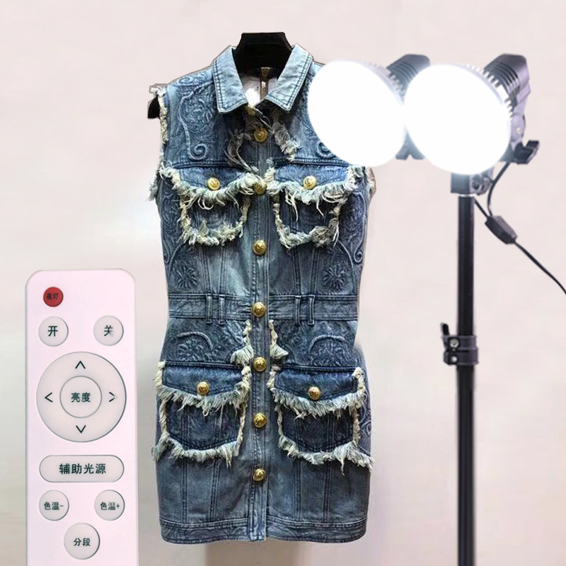 Remote control dimming high power LED solar light Taobao clothing live photo fill light portable video shooting light
