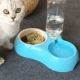 Pet nước quả mèo tự động nước quả chó trung chuyển chó bát mèo ấm đun nước trung chuyển đôi bát gốm - Cat / Dog hàng ngày Neccessities