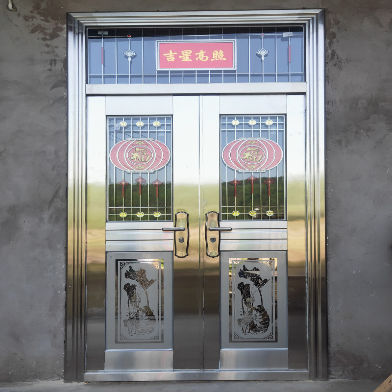 Doors Double doors Rural 304 stainless steel door Country Home Door Villa Doors doors Doors Stainless Steel Doors