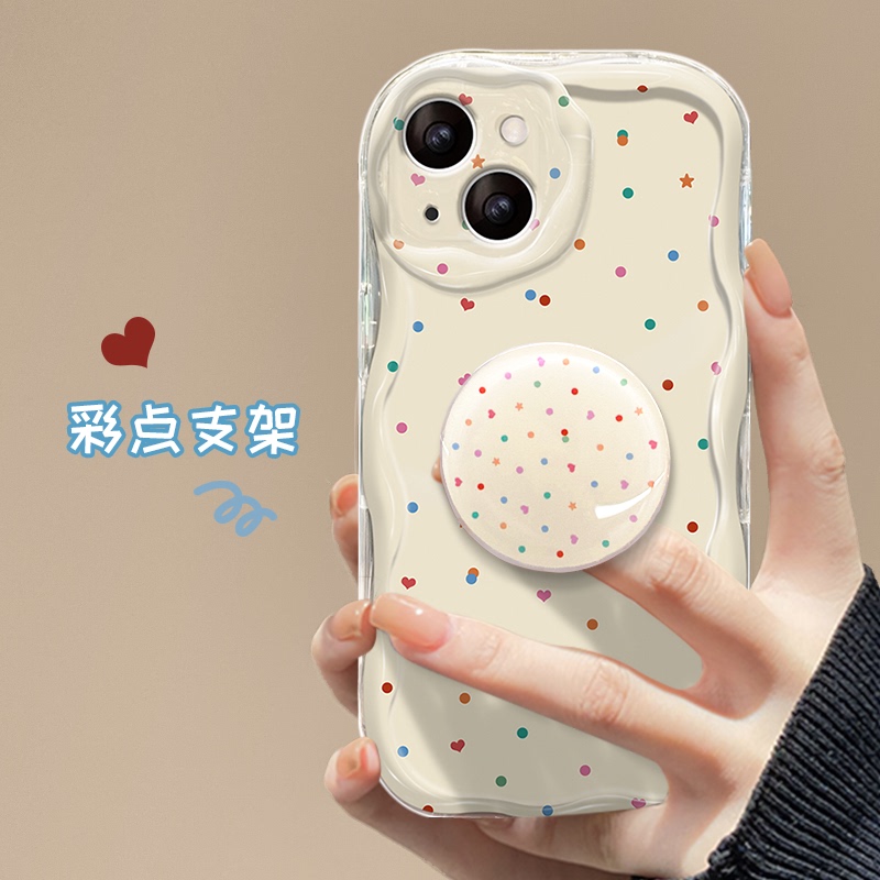 Suitable for Apple 14Promax Mobile Phone Case, New Women's Model Iphone16/15 Anti-Fall 13/12Mini Transparent 11 Colorful Polka Dot Heart 8/7Plus Cream Pattern Xs/Xr Soft Silicone Protective Case Suitable for Apple 14Promax Mobile Phone Case, New Women's Model Iphone16/15 Anti-Fall 13/12Mini Transparent 11 Colorful Polka Dot Heart 8/7Plus Cream Pattern Xs/Xr Soft Silicone Protective Case