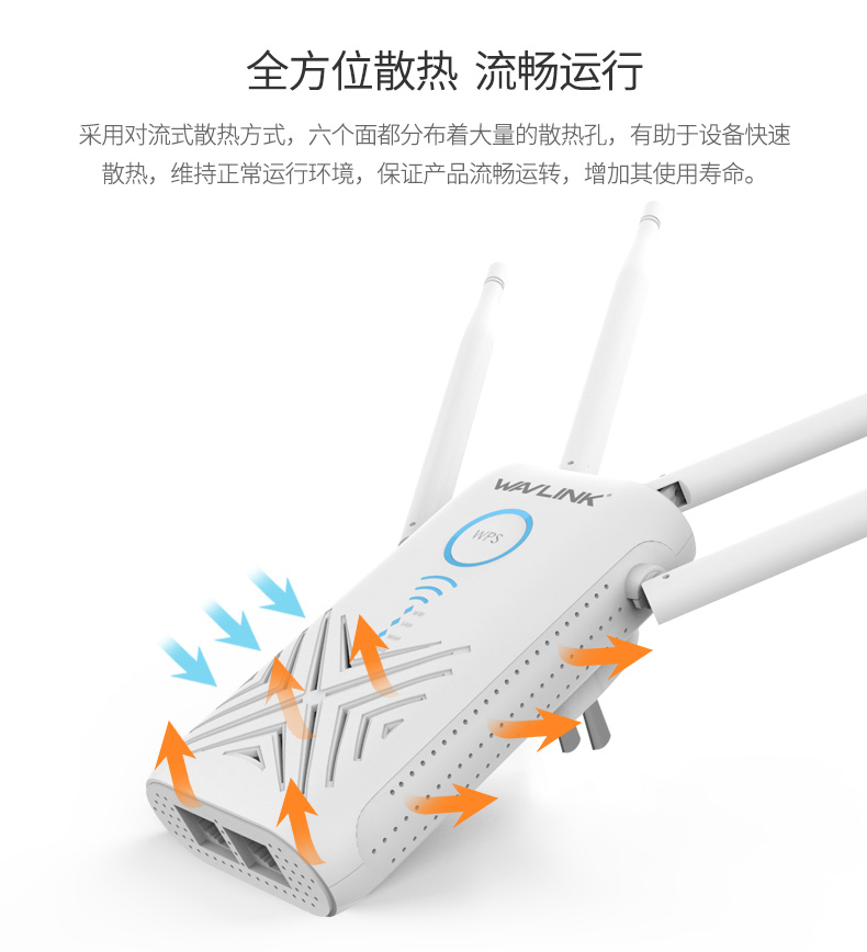 【全千兆】睿因中继路由器高速穿墙王扩展无线ap桥接wifi信号扩大器增强家用宽带1200M双频5g大功率放大器商品详情图