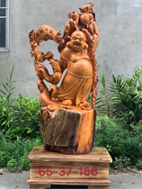 The Millver wood sculpted root sculpted solid wood hand-carved big belly Millover statue of a house dedicated to a treasure house.