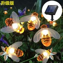 Solar Colored Lights Decoration Seven Colorful Indoor Outglitter Light Show Outdoor Flowers Bushes Party Terrace Flashing Lights Table White Patio
