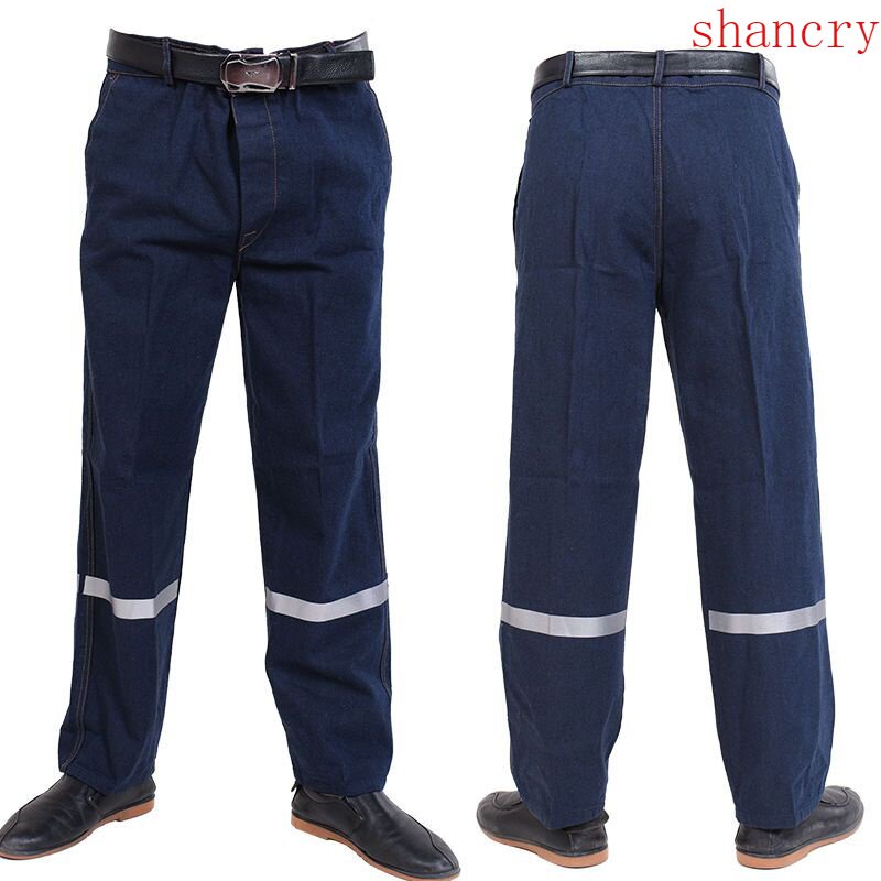 Coal mine work clothes denim cotton workers wear resistant and dirty reflective strips Down Miners Lower well labor Pau supplies men
