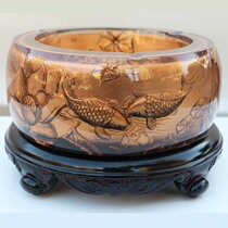 Extra-large crystal ashtray senior office light luxury creative living room home personality Valentines Day gift