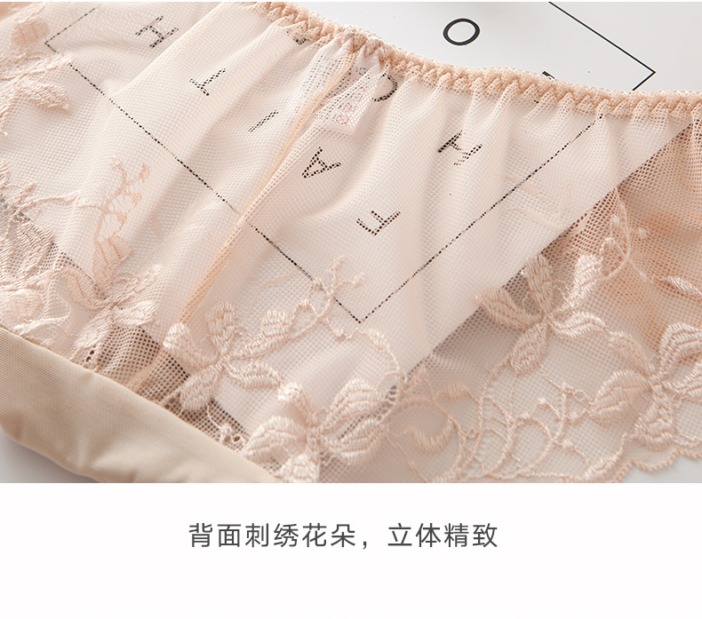 Anjo 4 Pack Quần lót lưới thắt eo thấp Quần lót nữ gợi cảm Cotton quần lót trong suốt quyến rũ - Nam giới quần chip