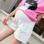 Phụ nữ mang thai quần short nữ mô hình mùa hè 2018 new loose bên ngoài mặc dạ dày lift quần mùa hè phụ nữ mang thai quần mùa xuân hè phần mỏng quần tất bầu