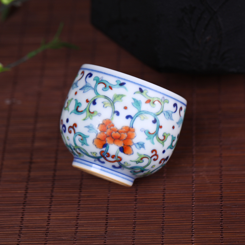 Offered home - cooked ceramic sample tea cup in hand - made color blue and white porcelain bowl with jingdezhen porcelain cups tea bucket tea handless small