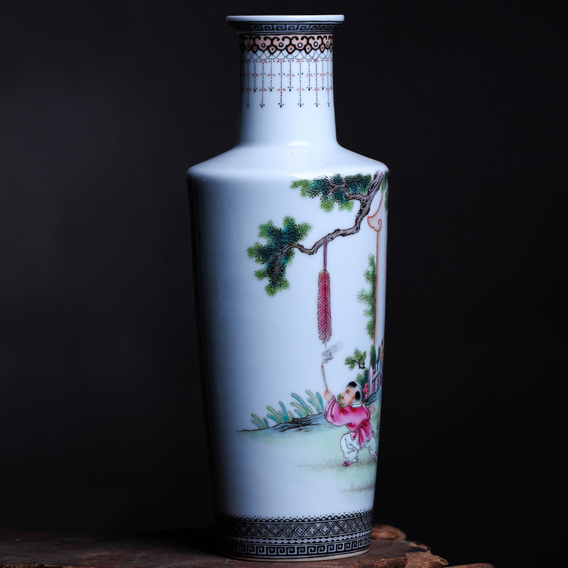 Offered home - cooked vase is placed in jingdezhen ceramic flower implement sitting room flower arranging act the role ofing is tasted household decoration decoration art restoring ancient ways