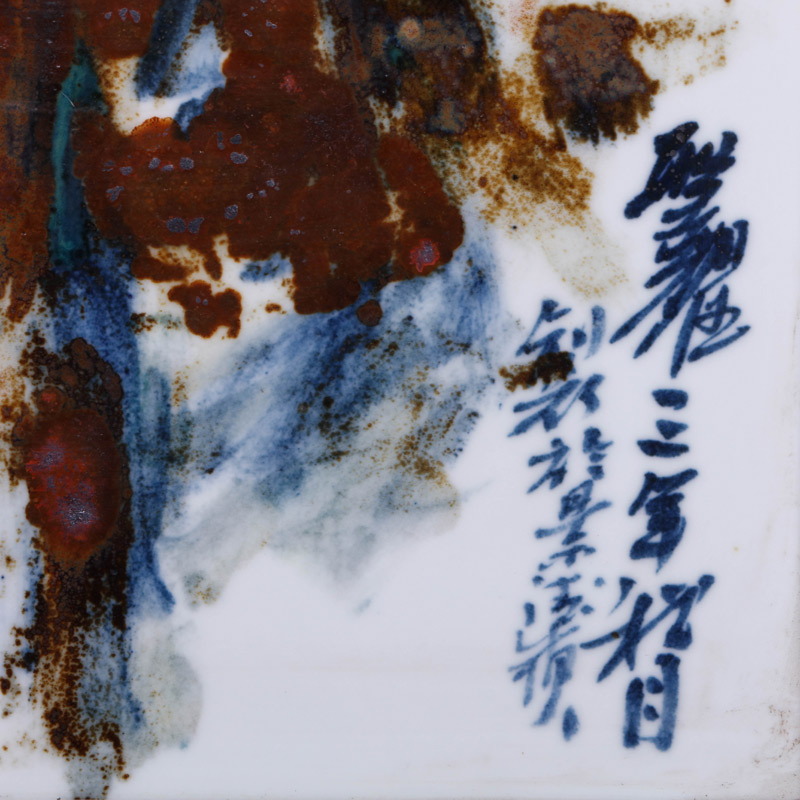 Offered home - cooked hand - made ceramic decoration in jingdezhen porcelain porcelain plate painting central scroll painting the sitting room place adorn article collections