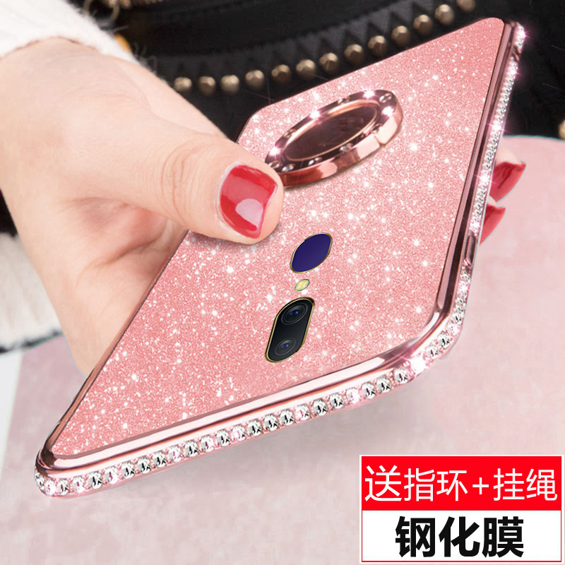OPPOA9 mobile phone shell oppea9 high-end rhinestone 0p0pa9 foreign style couple poop anti-fall tide oppia9 new