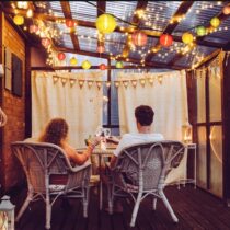 LED New Year decorations Red lantern lantern Outdoor Outdoor Spring Festival Nordic style household flash light ktv atmosphere light