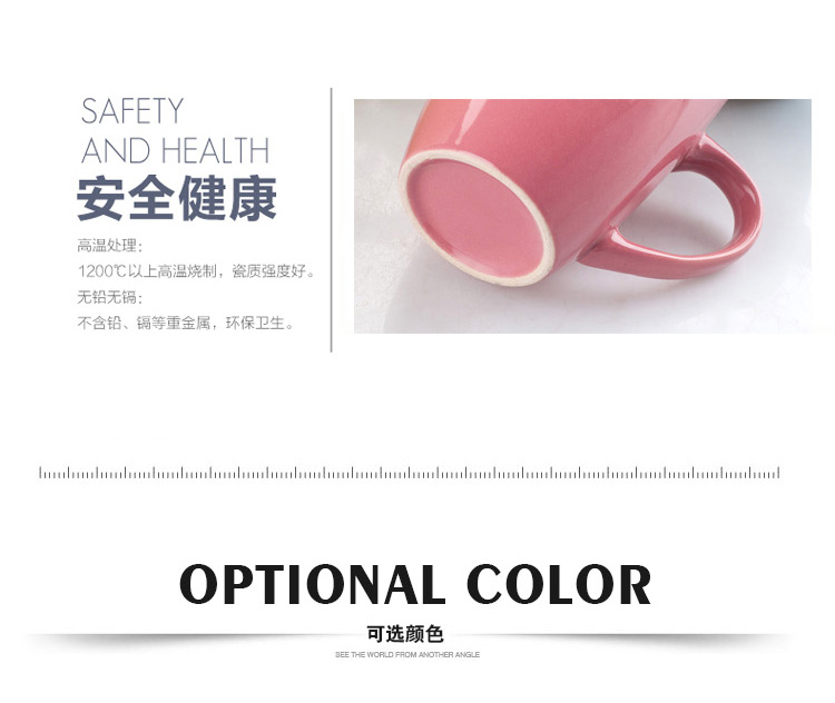 Tùy chỉnh LOGO cốc gốm màu đơn giản vài cặp cốc màu cốc nhà cốc cốc đặt cốc sữa - Tách bình giữ nhiệt 2 lít