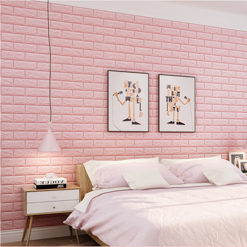 Wallpaper Self Adhesive 3d Three Dimensional Wall Stickers Living Room Background Decoration Stickers Kindergarten Crash Foam Soft Package Brick
