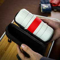 Travel tea set ceramic home car outdoor travel a pot of four cups simple kung fu tea set carrying bag fast guest Cup