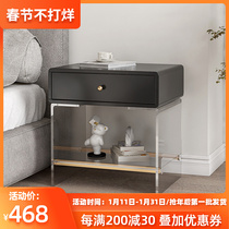 Acrylic bedside table simple modern light luxury transparent floating net red ins style small bedroom bedside small cabinet