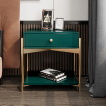 Nordic bedside table simple modern bedroom hotel B & B Iron Net red bedside small cabinet light luxury ins style