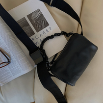 JCCC Shadow Cylinder Messenger Bag Women's Spring and Autumn Simple Joker Bag PU Soft Leather Shoulder Bag Chain Pillow Bag