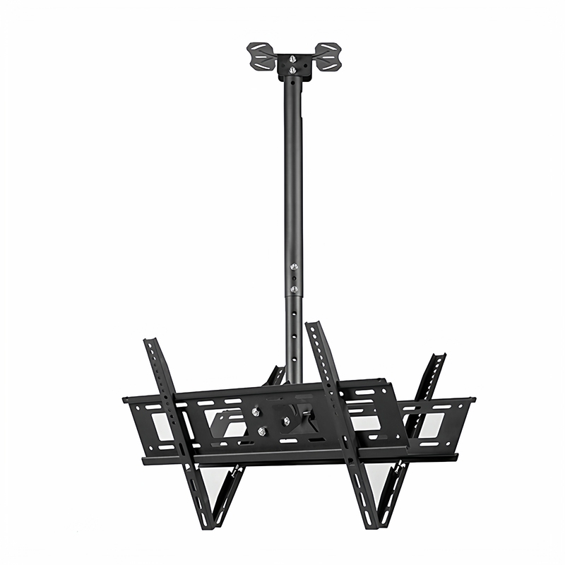 Tv Mount Bracket for Dual Screens, Telescopic and Rotating Suspension Bracket, Universal Ceiling Mount