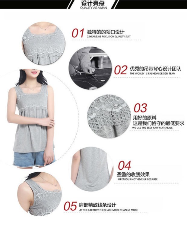 Mùa hè mới rắn màu modal cotton thon gọn giảm béo áo yếm hoang dã nếp gấp che bụng nhỏ treo nữ đầm nữ