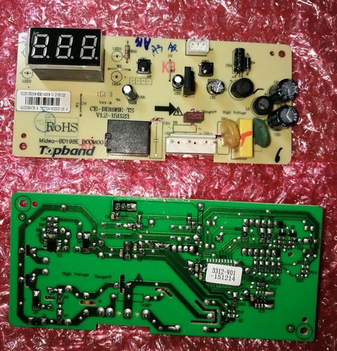 The new Midea freezer BD BC-303KEM 142KEM 265 computer board display board CE-BD198E-TS