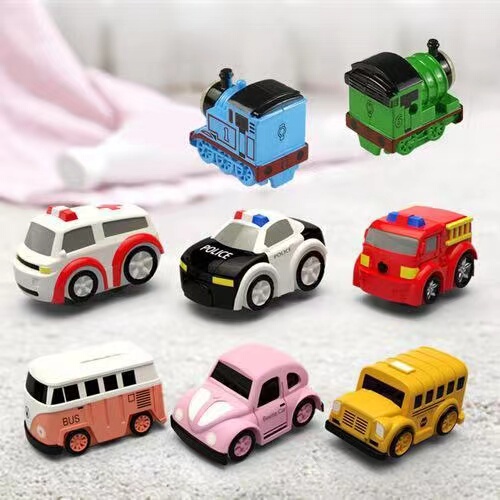 Tosiki Car Adventure Accessories Small Cars Train Head School Bus Toy Accessories Hot Selling Matching Parts