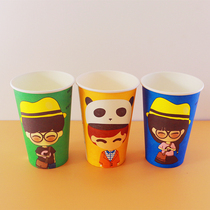 Manufacturer direct milk tea cup soy milk cup porridge cup disposable cupcake with lid thickened for home business customization