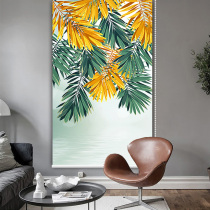 Door curtain Decorative curtain Soft partition screen Bathroom curtain free drilling free installation curtain finished product Simple and modern