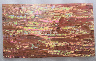 橙红色鲍鱼贝壳螺钿片贝壳纸雕刻拼花镶嵌手工特色工艺品装饰材料