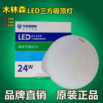 Three-proof ceiling lamp LED lamp ultra-thin flat round ceiling lamp room lamp living room bedroom wood forest ceiling lamp