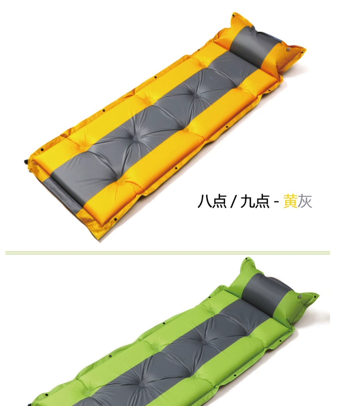 Tự động đệm bơm di động lều ngủ pad nghỉ trưa nệm đơn dày đôi mat ngoài trời cắm trại mat - Thảm chống ẩm / Mat / Gối