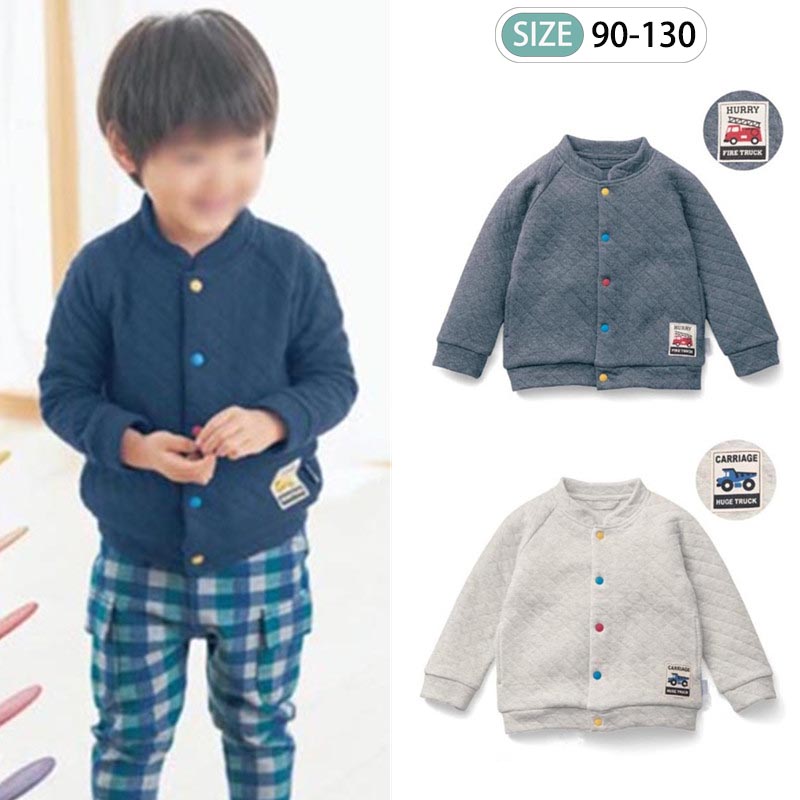 Day Ensemble Boys Air Cotton Warm Jacket Spring Autumn Child Clothing Tide Baby Casual Blouse Pure Cotton Children Cardiovert Jacket
