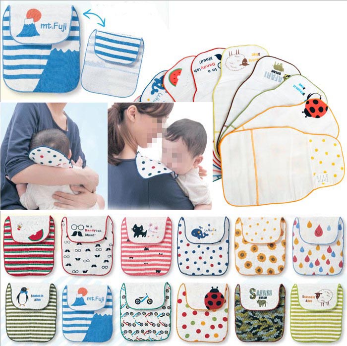 Baby suction sweat towels card thousands of foreign trade children sweat scarves pure cotton baby padded back towels Sweat Gauze Enlarge