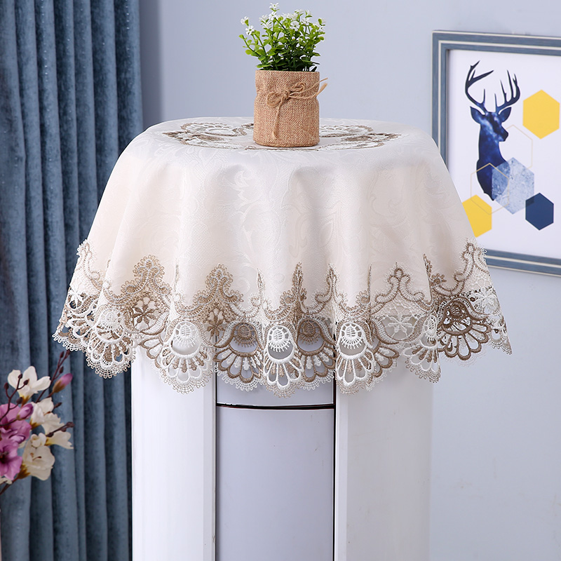 Cylindrical vertical air conditioner cover towel lace fabric dust cloth multi-purpose cover cloth round Gree beauty floor-standing air conditioner cover