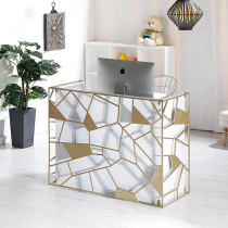 Modern minimalist cashier light luxury hair salon counter hair salon reception desk clothing shop bar restaurant front desk