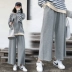 Bà bầu phù hợp với quần legging mùa hè thời trang mẹ rộng ống quần cho bà bầu mùa thu mặc chín quần mùa xuân quần áo mùa thu - Phụ nữ mang thai quần / quần bụng