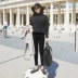 Quần legging cho bà bầu xuân hè mặc thời trang xuân hè thu tiết mỏng cho mẹ quần chín điểm quần jeans mùa xuân - Phụ nữ mang thai quần / quần bụng Phụ nữ mang thai quần / quần bụng