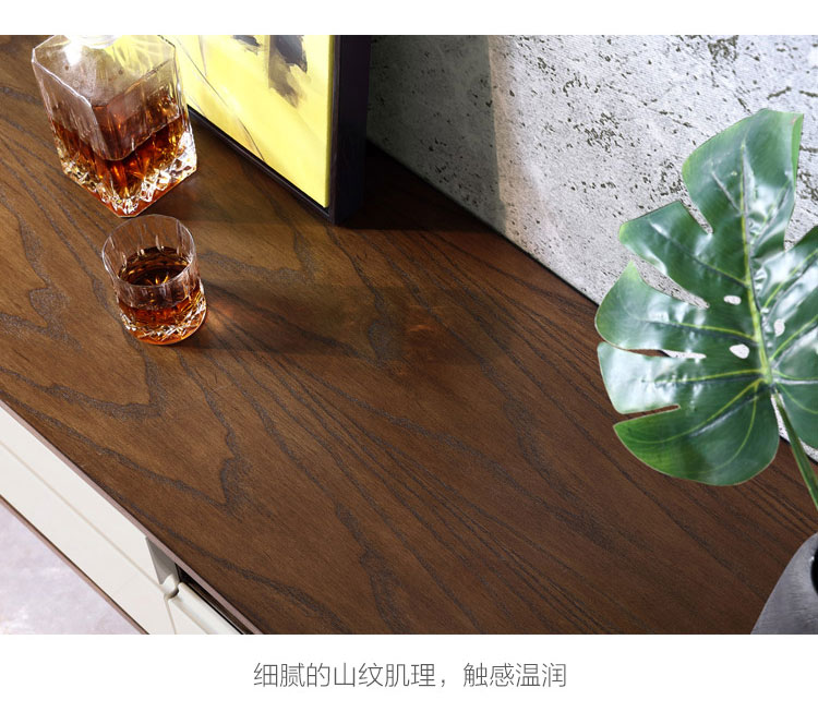 Nội thất của Lin Bàn cà phê Bắc Âu khung gỗ chắc chắn căn hộ nhỏ phòng khách đơn giản máy pha trà bàn lưu trữ bàn trà lưu trữ BA1L - Bàn trà bàn dài phòng khách