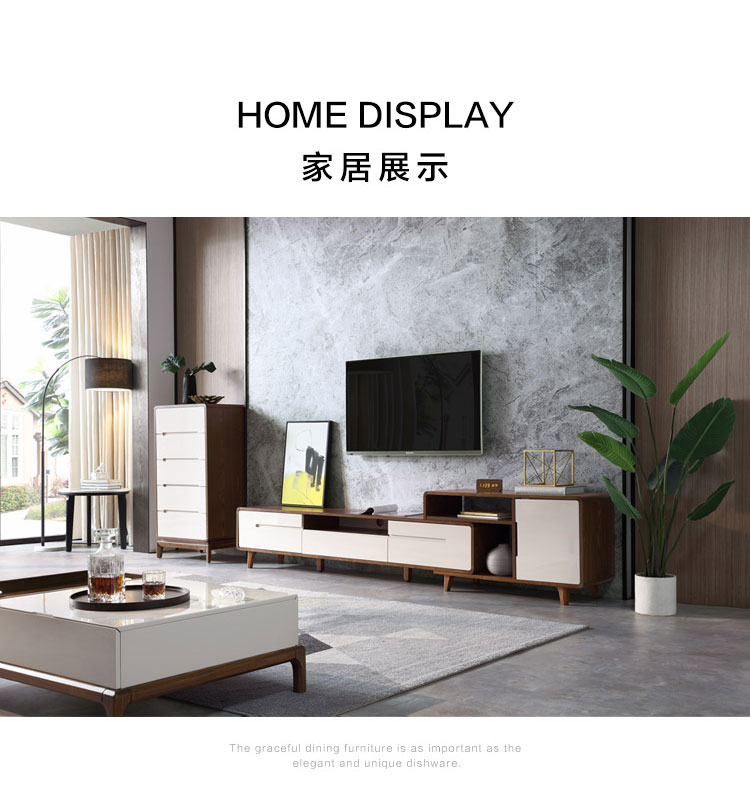 Nội thất của Lin Bàn cà phê Bắc Âu khung gỗ chắc chắn căn hộ nhỏ phòng khách đơn giản máy pha trà bàn lưu trữ bàn trà lưu trữ BA1L - Bàn trà bàn dài phòng khách
