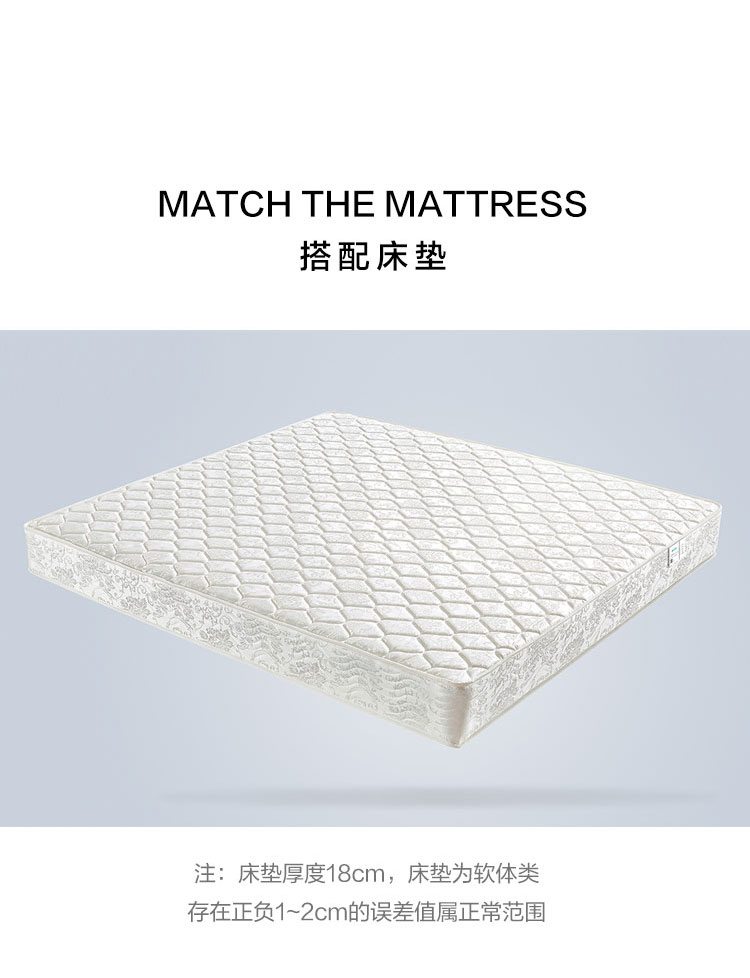 Lin Đồ đạc Bắc Âu hiện đại nhỏ gọn master bedroom giường lưu trữ gấp đôi 1,8 m hộp cao đa chức năng lưu trữ BR5A - Giường mẫu giường ngủ hiện đại 2020