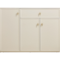 Lins home cream style dining side cabinet hole board storage cabinet storage living room wall side cabinet storage cabinet TO1T