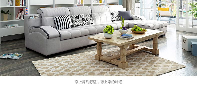 Lin của đồ nội thất hiện đại nhỏ gọn sofa đa chức năng giường phòng khách Châu Âu-phong cách sofa vải kết hợp 967