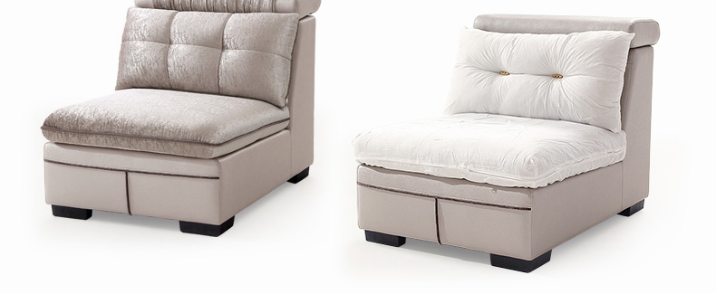 Lin hiện đại nhỏ gọn căn hộ nhỏ vải sofa lớp không gian phòng khách ba người chaise dài đóng gói kết hợp 2040