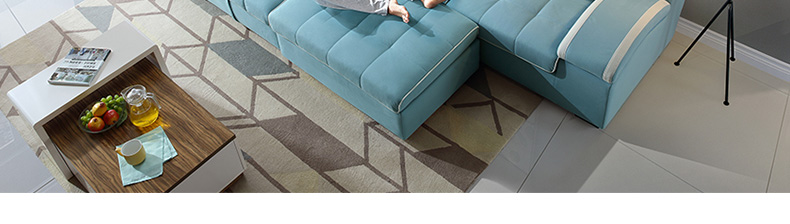 Lin của đồ nội thất hiện đại nhỏ gọn sofa đa chức năng giường phòng khách Châu Âu-phong cách sofa vải kết hợp 967