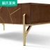 Lim đồ nội thất tối giản ins Bắc Âu theo phong cách phòng khách hình chữ nhật bằng kim loại khảm bàn cà phê bàn ​​nhỏ EO1L căn hộ nhỏ - Bàn trà