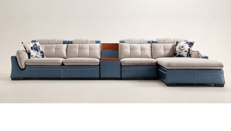 Lin của đồ nội thất hiện đại nhỏ gọn vải sofa căn hộ nhỏ phòng khách sofa vải 1 + 2 + 3 kết hợp 2040