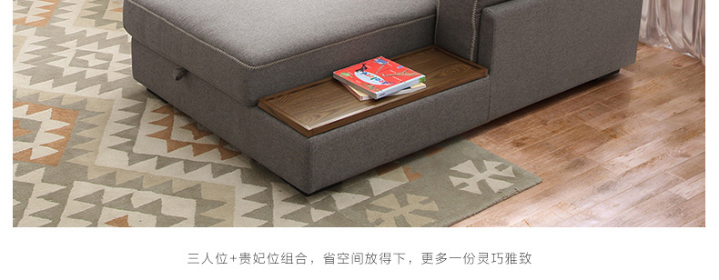 Lin của Bắc Âu khách hiện đại nhỏ gọn vải phòng sofa căn hộ nhỏ nền kinh tế lưu trữ hình chữ L sofa set 995